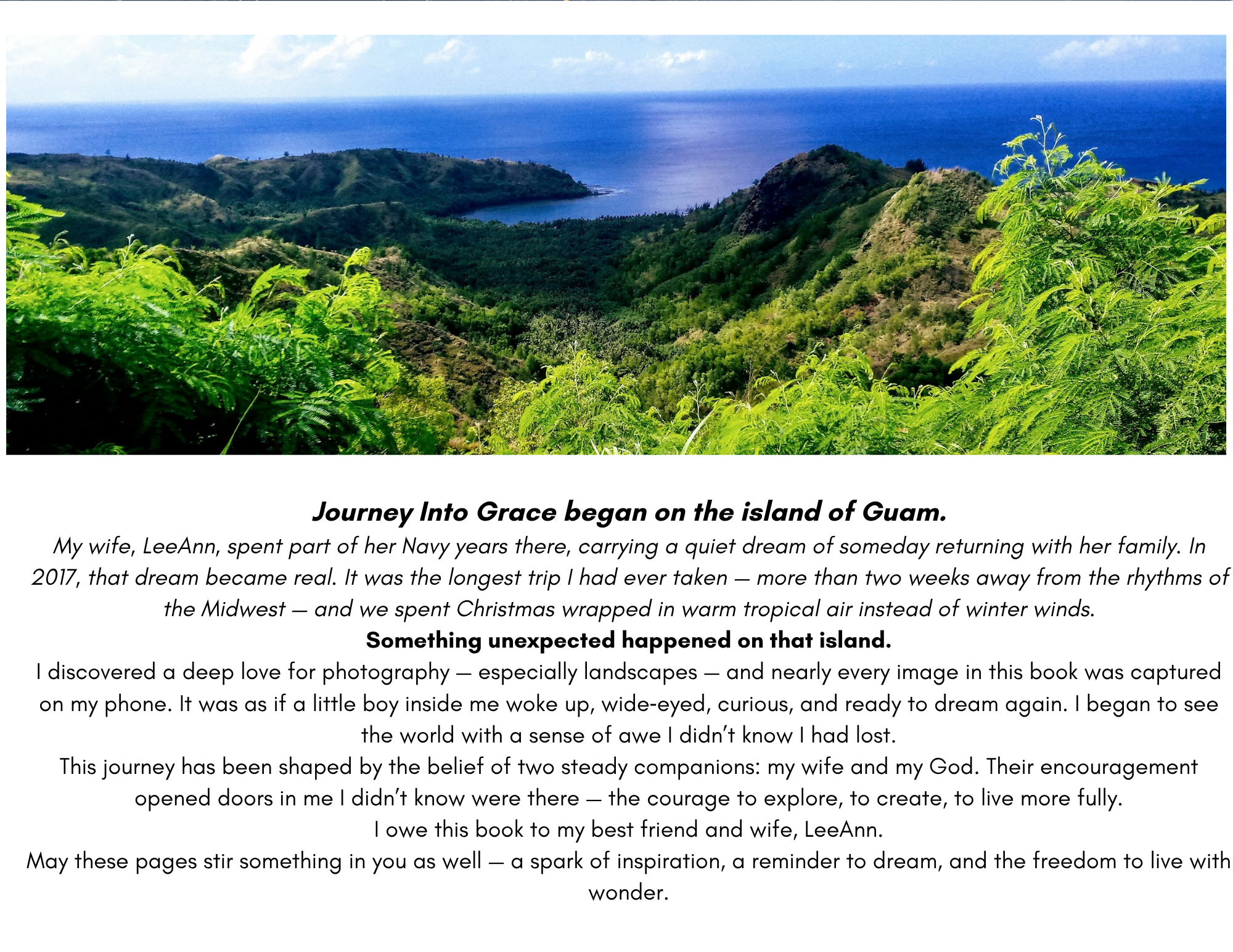 Introduction page from Journey Into Grace